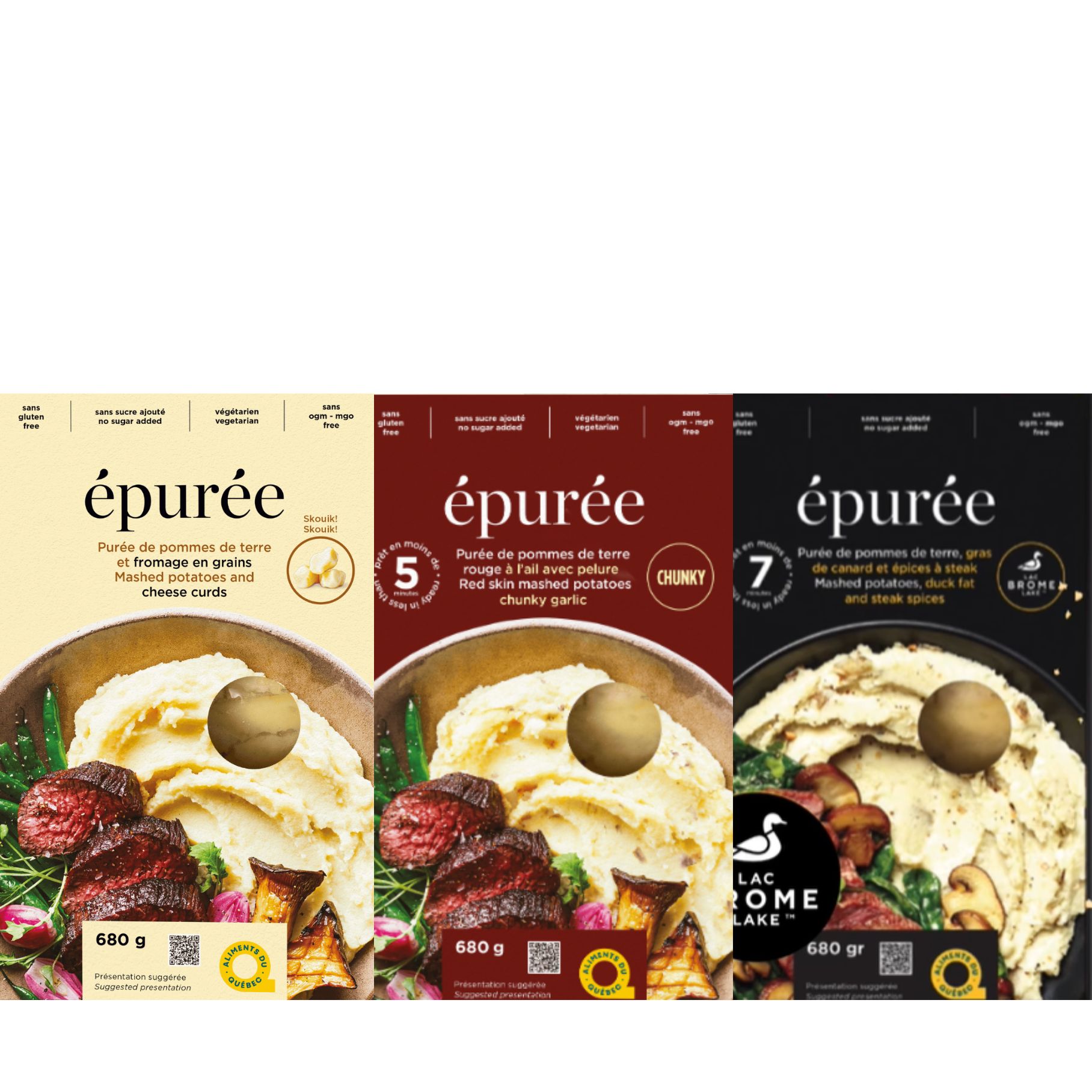 Mixed box of potatoes in 3 flavors